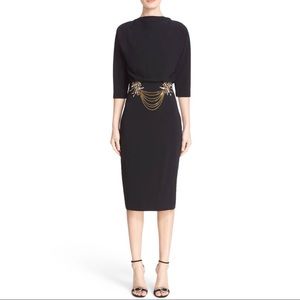 Badgley Mischka Couture Embellish Blouson Dress 2